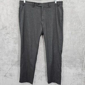LRL Ralph Lauren Dress Pants Slacks 38x30 Charcoal Grey Flat Front Straight Leg